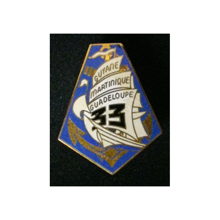 33° régiment d'infanterie de marine en émail