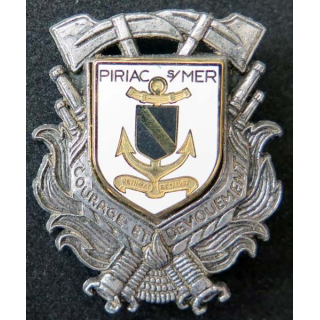 insigne des sapeurs pompiers de Piriac Sur Mer ballard