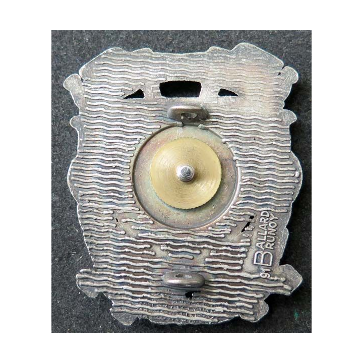 insigne des sapeurs pompiers de de Noyon rameaux argentés ballard
