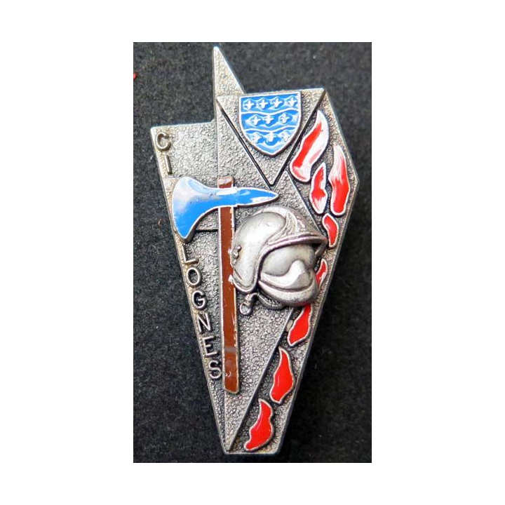 insigne des sapeurs pompiers du Centre d'Instruction de Lognes ballard