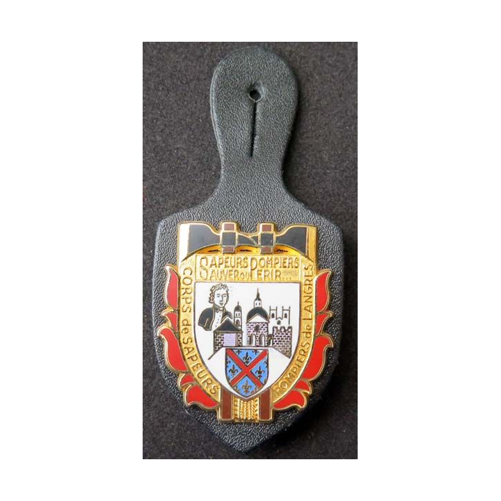 Insigne de pompiers corps des sapeurs pompiers de Langres Ballard
