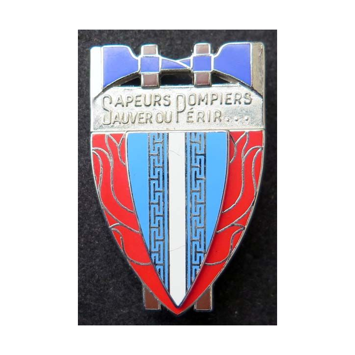 insigne métallique pompiers de la Haute Marne de fabrication Ballard