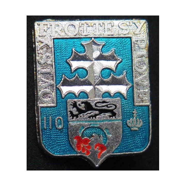 110° Régiment d'infanterie Ballard H. 114 finition argent translucide