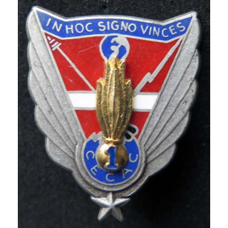 1° RI insigne métallique 1° CECAC du 1° régiment d'infanterie Ballard