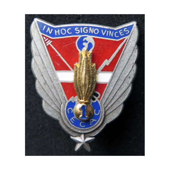 1° RI insigne métallique 1° CECAC du 1° régiment d'infanterie Ballard