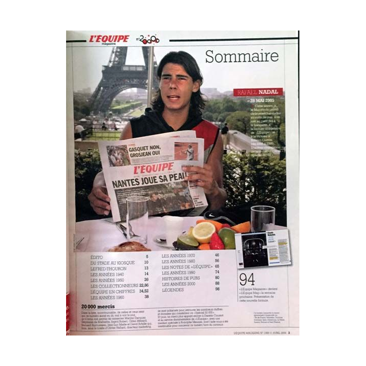 1. L'Équipe magazine 11 Avril 2009 n°1395