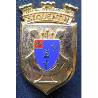 insigne métallique de la musique de Saint Quentin 