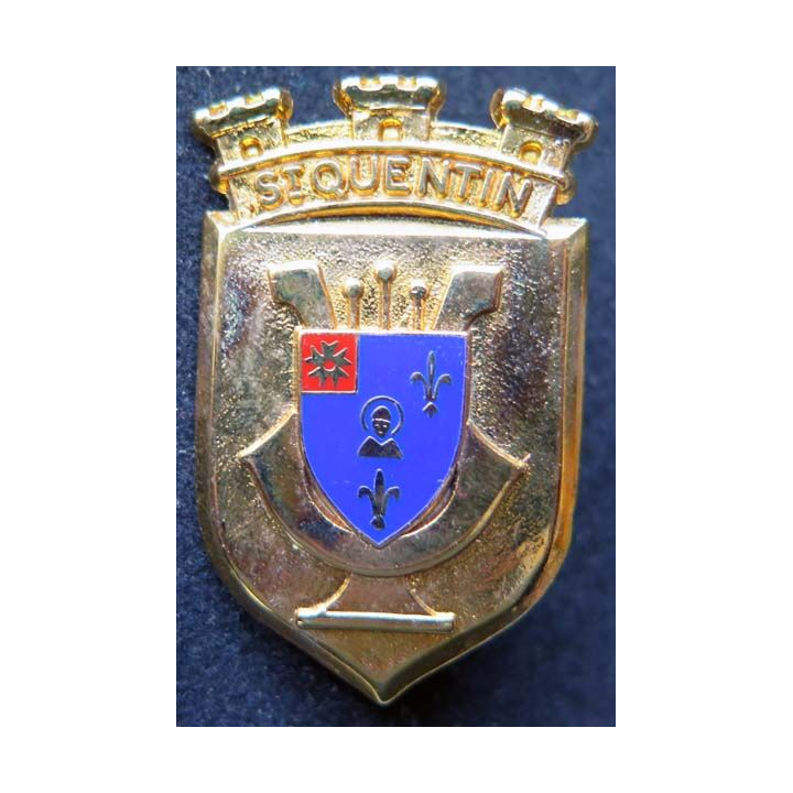 insigne métallique de la musique de Saint Quentin 