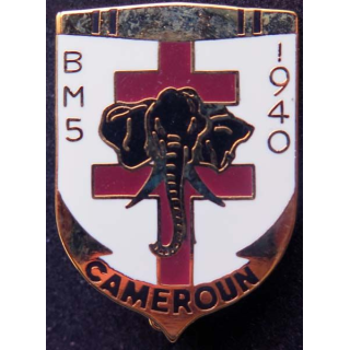 BM 5 bataillon marche n°5 Cameroun 1° DFL division française libre