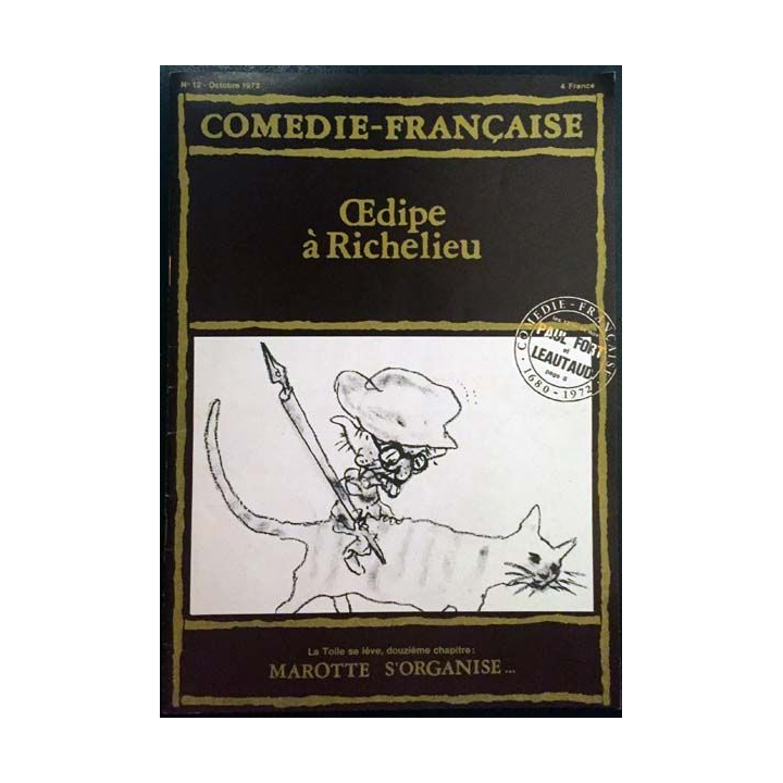 1. Comédie-française n°12 - Octobre 1972 Oedipe à Richelieu