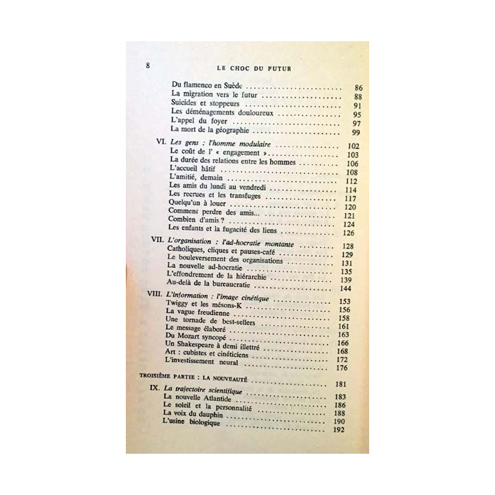 1. Le choc du futur de Alvin Toffler aux éditions Denoël