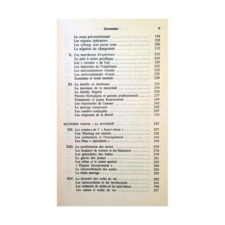 1. Le choc du futur de Alvin Toffler aux éditions Denoël