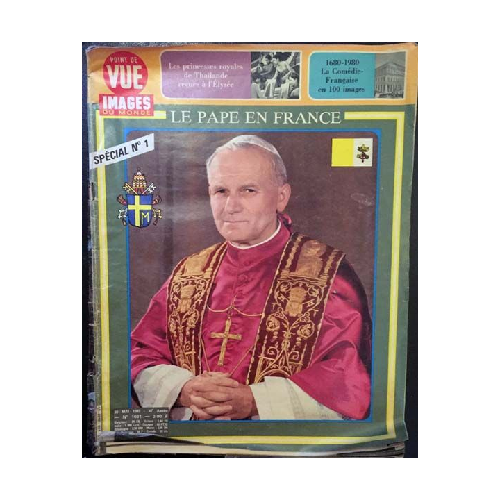 1. Point de vue images du monde spécial 30 mai 1980 n°1661 - Le pape en France