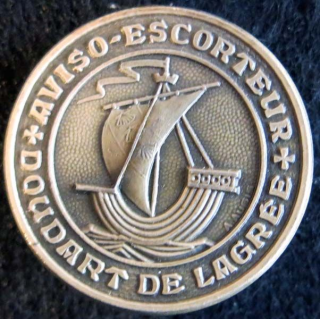 DOUDART de LAGREE : Aviso Escorteur DOUDART de LAGREE bronze 