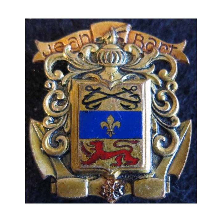 JEAN BART : cuirassé Jean Bart Courtois Paris dos lisse embouti doré