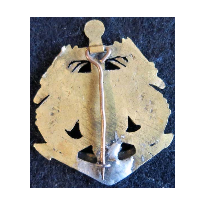 RFM 1° D.F.L : insigne métallique du régiment de fusiliers marins 1° D.F.L. en émail