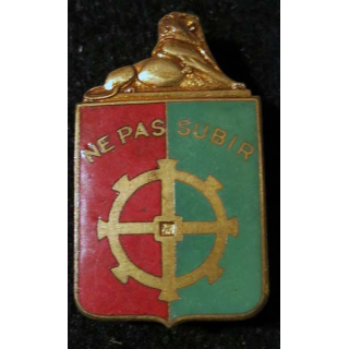 14° DI : insigne métallique de la 14° division d'infanterie Chobillon en émail 