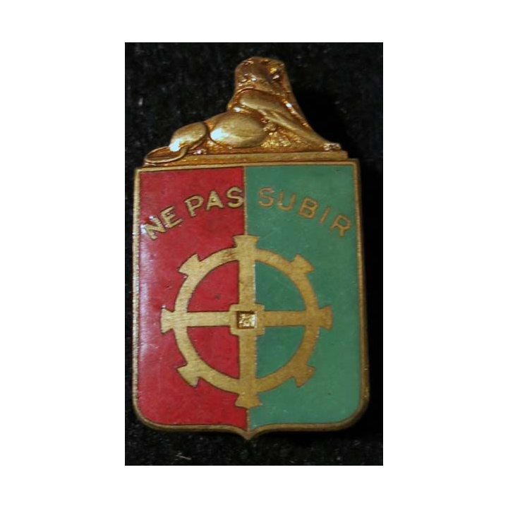 14° DI : insigne métallique de la 14° division d'infanterie Chobillon en émail 