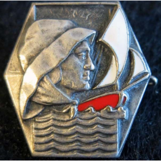MARINE : insigne métallique des bâtiments de pêche fabrication Bouillot Paris 
