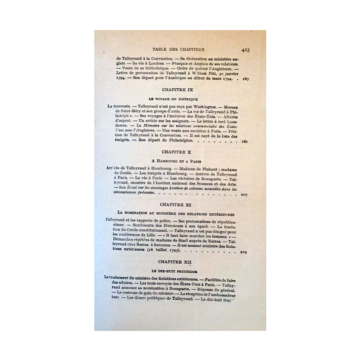 1. Talleyrand (1754-1838) Tome I de G. Lacour-Gayet aux éditions Payot
