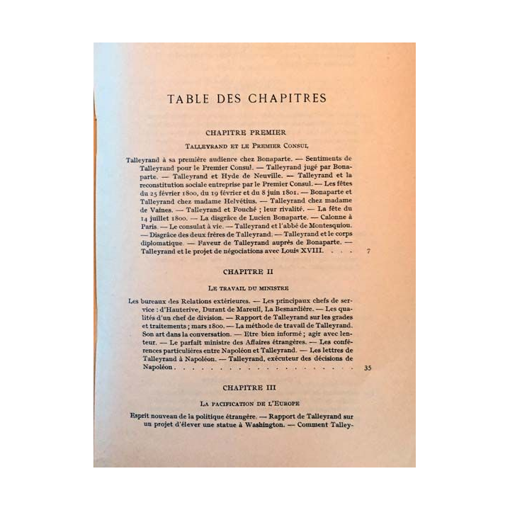 1. Talleyrand (1754-1838) Tome II de G. Lacour-Gayet aux éditions Payot