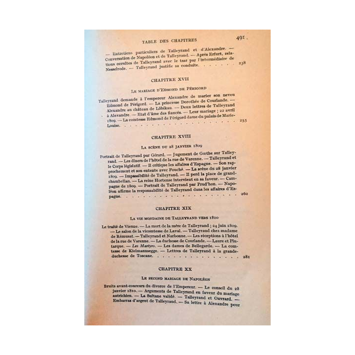 1. Talleyrand (1754-1838) Tome II de G. Lacour-Gayet aux éditions Payot