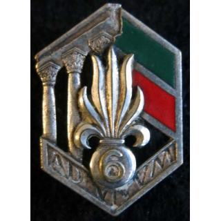 6° Régiment étranger de Génie Drago Béranger argenté en émail 