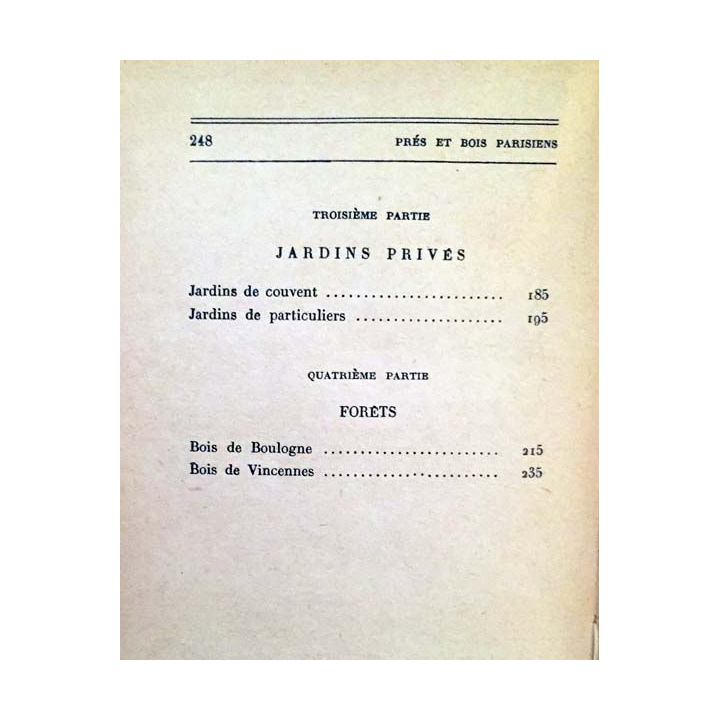 1. Prés et bois parisiens de R. Héron de Villefosse aux éditions des Portiques