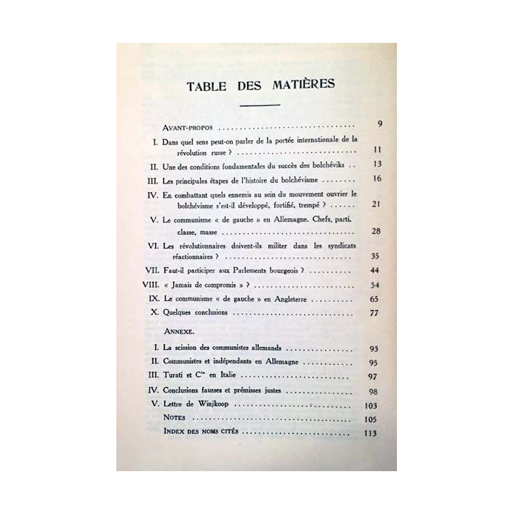 1. La maladie infantile du communisme essai de vulgarisation de la stratégie et de la tactique marxistes de V. I. Lénine