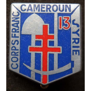 13° BG 13° bataillon du génie Corps franc Cameroun Syrie Ballard