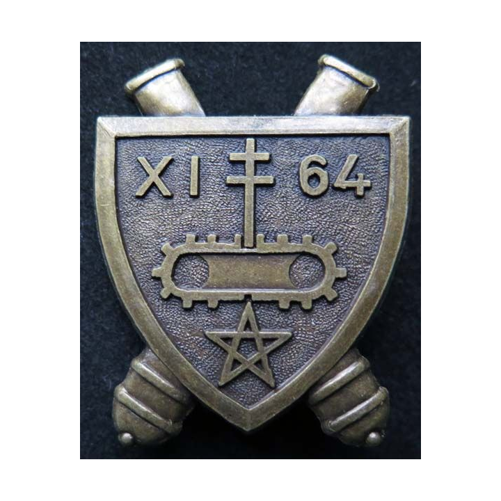 64° RAA XI° Groupe régiment artillerie Afrique 2° DB division blindée