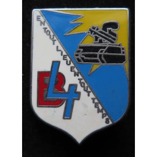 57° RA : insigne métallique de la 4° batterie du 57° régiment d'artillerie fabriqué par Ballard