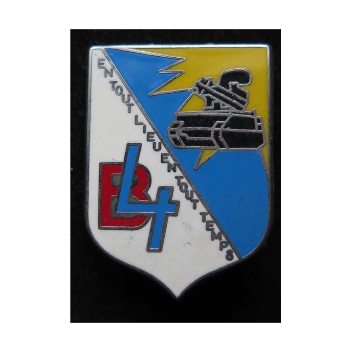 57° RA : insigne métallique de la 4° batterie du 57° régiment d'artillerie fabriqué par Ballard