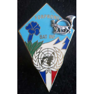 27° BCA bataillon d'Infanterie N° 1 de la FORPRONU Delsart  