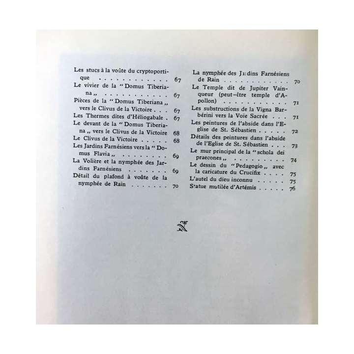 1. Le palatin n°45 de P. Romanelli aux éditions Istituto poligrafico dello stato Libreria Dello Stato