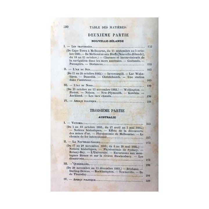 1. A travers l'empire britannique Tome premier du Comte de Hübner aux éditions Librairie Hachette et Cie 1889