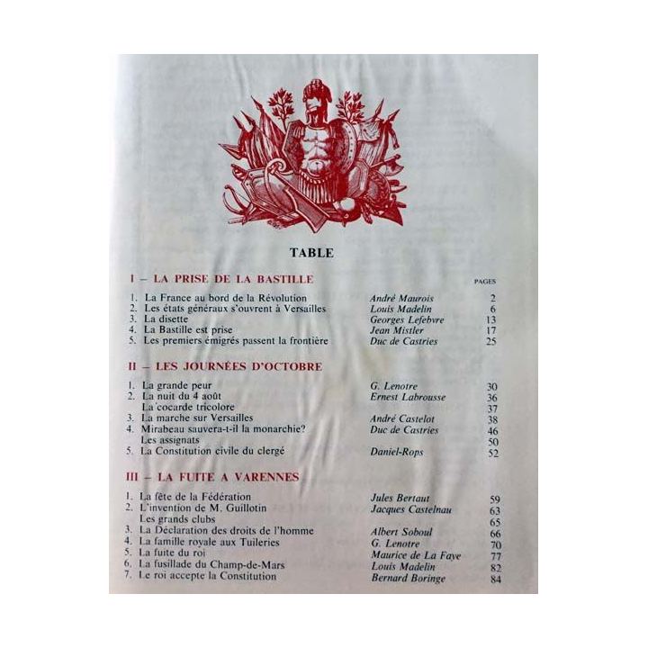 1. Le journal de la France Tome I - La révolution aux éditions Librairie Jules Tallandier