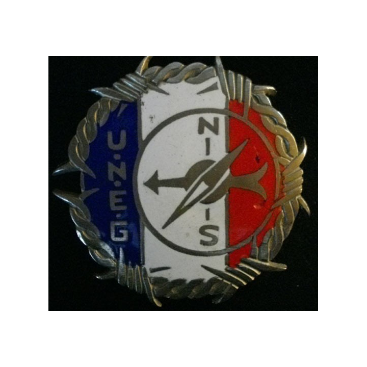 plaque de véhicule de l'union nationale des évadés de guerre UNEG