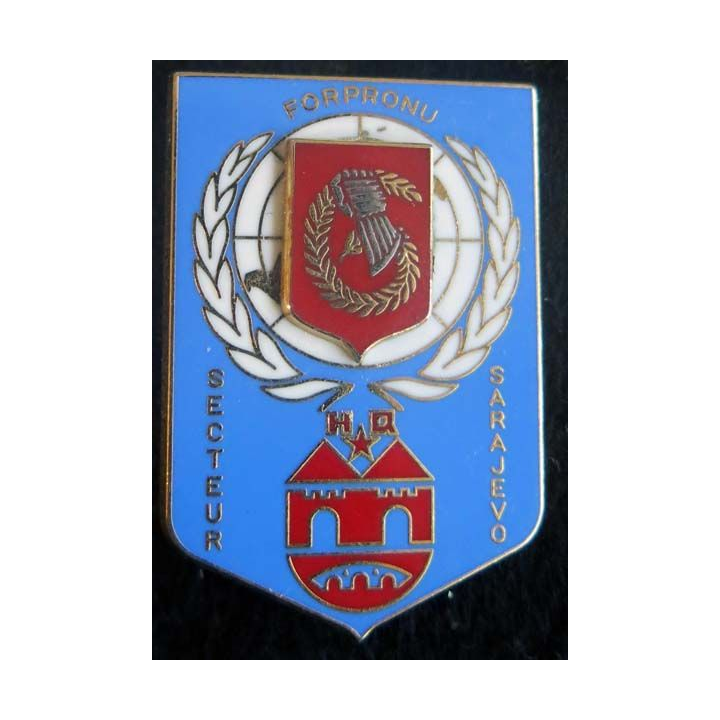 HQ Secteur SARAJEVO FORPRONU 6° mandat 1995 Balme Saumur