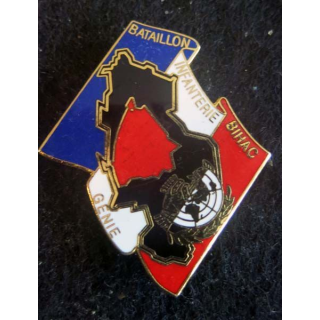 Détachement du Génie du BATINF BIHAC FORPRONU JY Segalen émail 