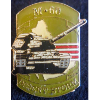 DESERT STORM : pin's métallique du M 60 Patton de fabrication Sesa