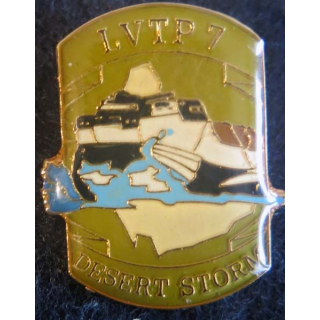 DESERT STORM : pin's métallique du LVTP 7 fabrication Sesa
