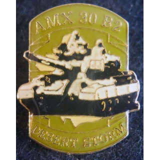 DESERT STORM : pin's métallique du char AMX 3 B2 de fabrication Sesa