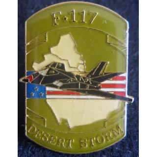 DESERT STORM : pin's métallique de l'avion F-117 de fabrication Sesa