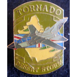 DESERT STORM : pin's métallique de l'avion Tornado de fabrication Sesa