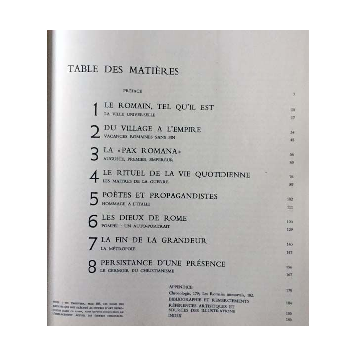 1. La Rome impériale de Moses Hadas aux éditions Collections Time-life