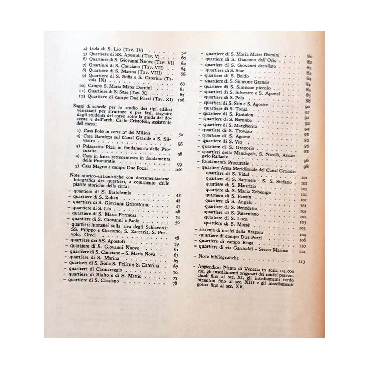 1. Studi per una operante Storia urbana di Venezia de Saverio Muratori aux éditions Istituto poligrafico della stato