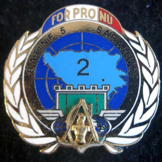 Compagnie d'appui du BATINF 5 de la FORPRONU 2° séjour Fraisse Paris