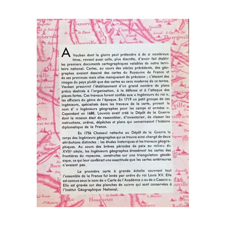 1. Cartes 1968 à l'Institut Géographique National