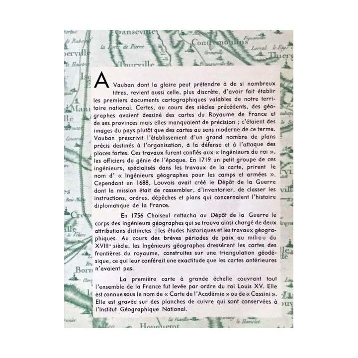 1. Cartes 1964 à l'Institut Géographique National Paris
